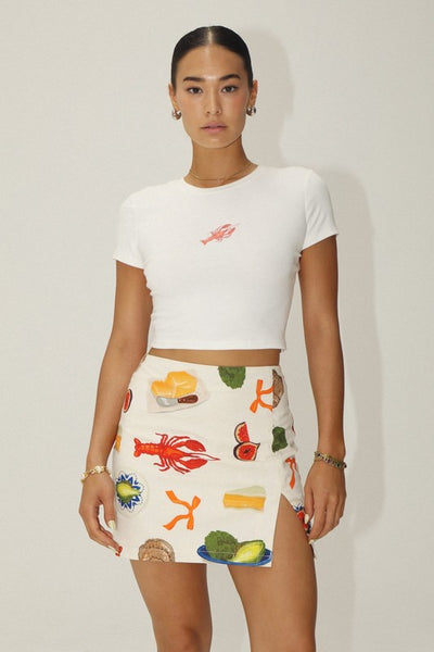 Bon Appetit Embroidered Skirt