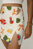 Bon Appetit Embroidered Skirt