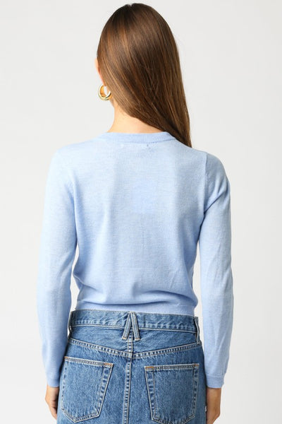 Gianna Knit Cardi - Light Blue