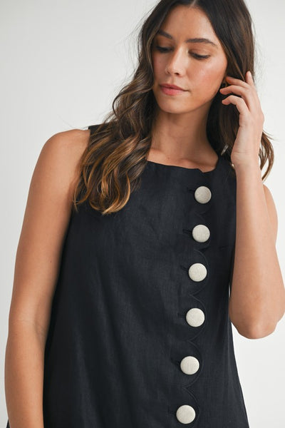 Callan Button Dress