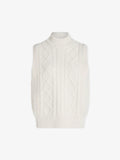 Joilette Roll Neck Vest - Egret