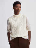 Joilette Roll Neck Vest - Egret