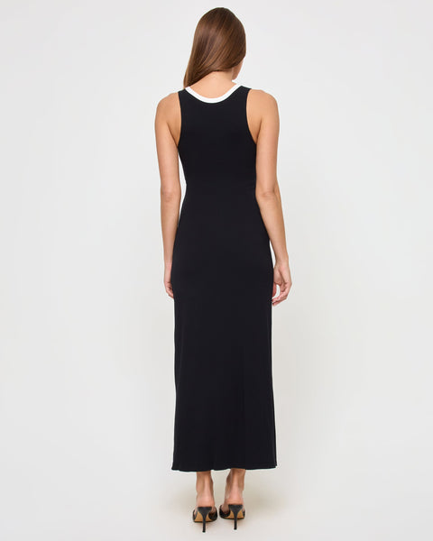 Steph Dress - Black-Cream