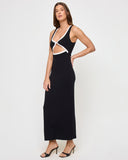 Steph Dress - Black-Cream