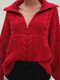 Drina Henley Knit Sweater