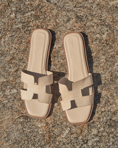 Gordy Sandal - Natural Raffia