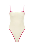 Jacelyn One Piece - Binded Cream Raspberry