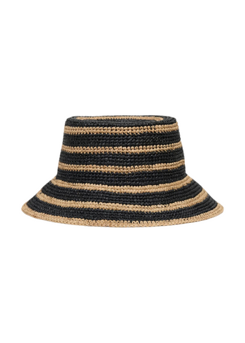 Isadora Hat - Black Stripe