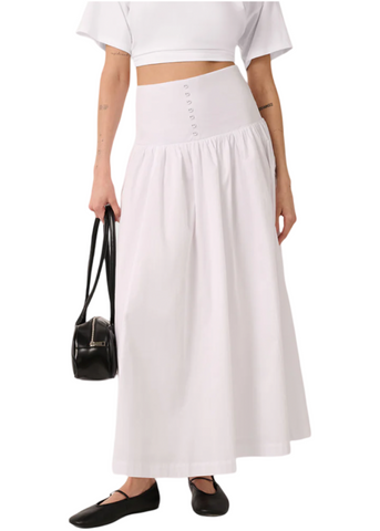 Drop Waist Maxi Skirt