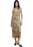 Gabriella Dress - Champagne Leopard