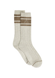 Malissa Plush Wide Rib Sock - Ivory Marl