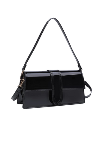 Chrissy Patent Crossbody - Black