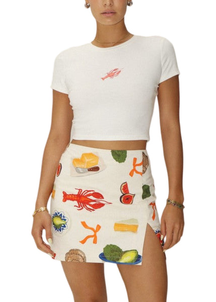 Bon Appetit Embroidered Skirt