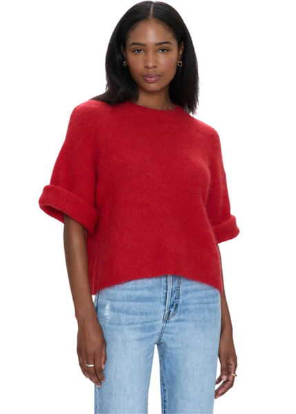 Micah Sweater Top - Ruby