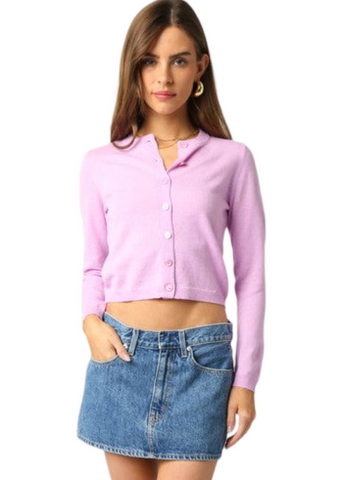 Gianna Knit Cardi - Lilac