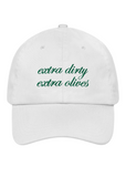 Extra Dirty, Extra Olives Dad Hat - White