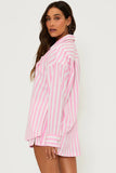 Cassidy Top - Pink Prism Stripe