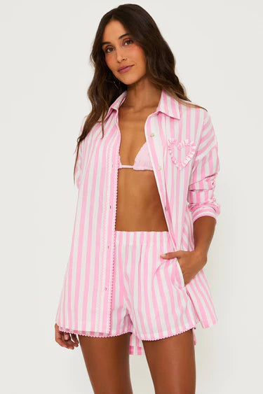 Tia Short - Pink Prism Stripe