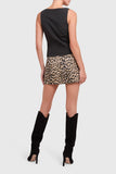 Dale Skort - Leopard Jacquard