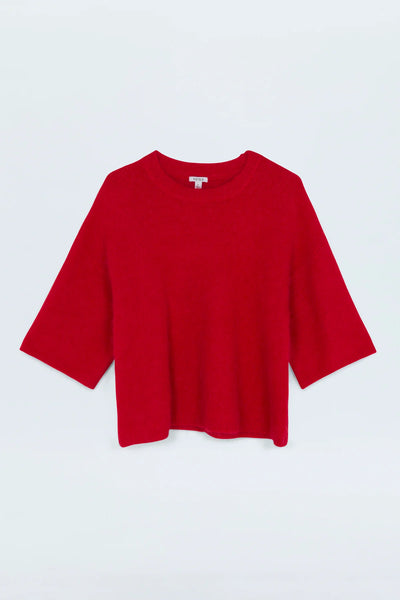 Micah Sweater Top - Ruby