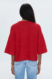 Micah Sweater Top - Ruby