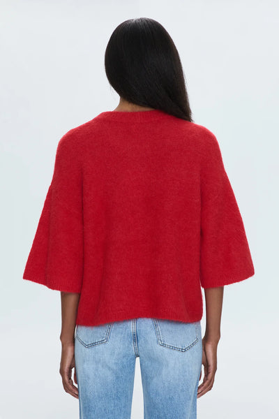 Micah Sweater Top - Ruby