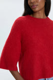 Micah Sweater Top - Ruby