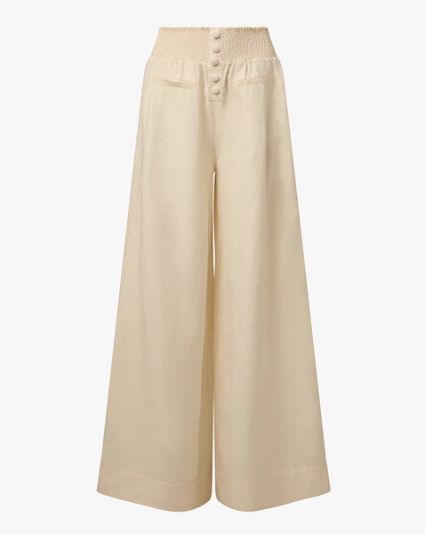 Button Front Palazzo Pant