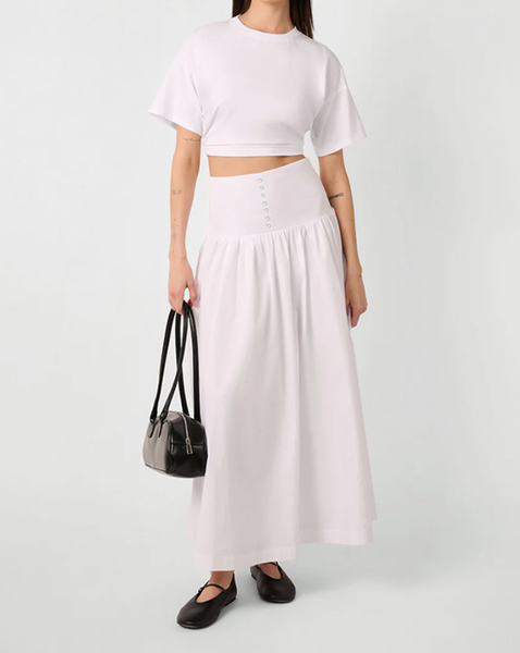 Drop Waist Maxi Skirt