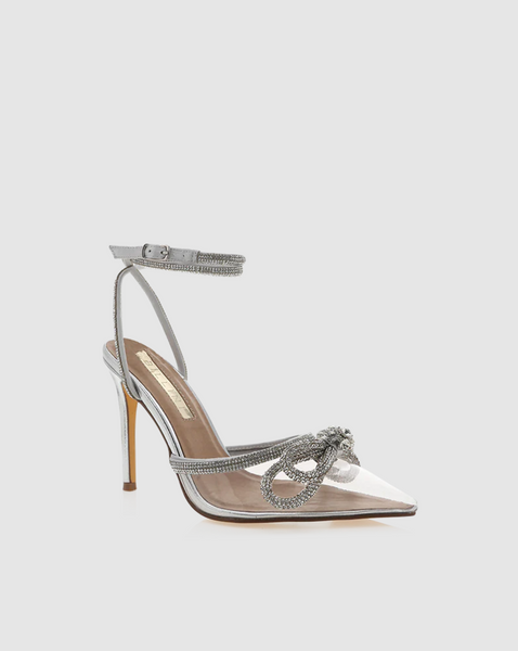 Elope Heel - Clear Silver