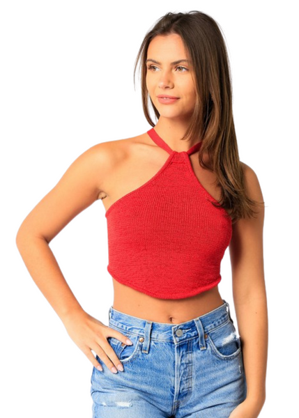 Nya Halter Top - Red