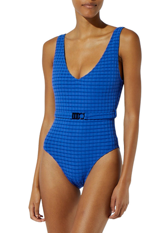 The Michelle Belt One Piece - Cobalt Blue