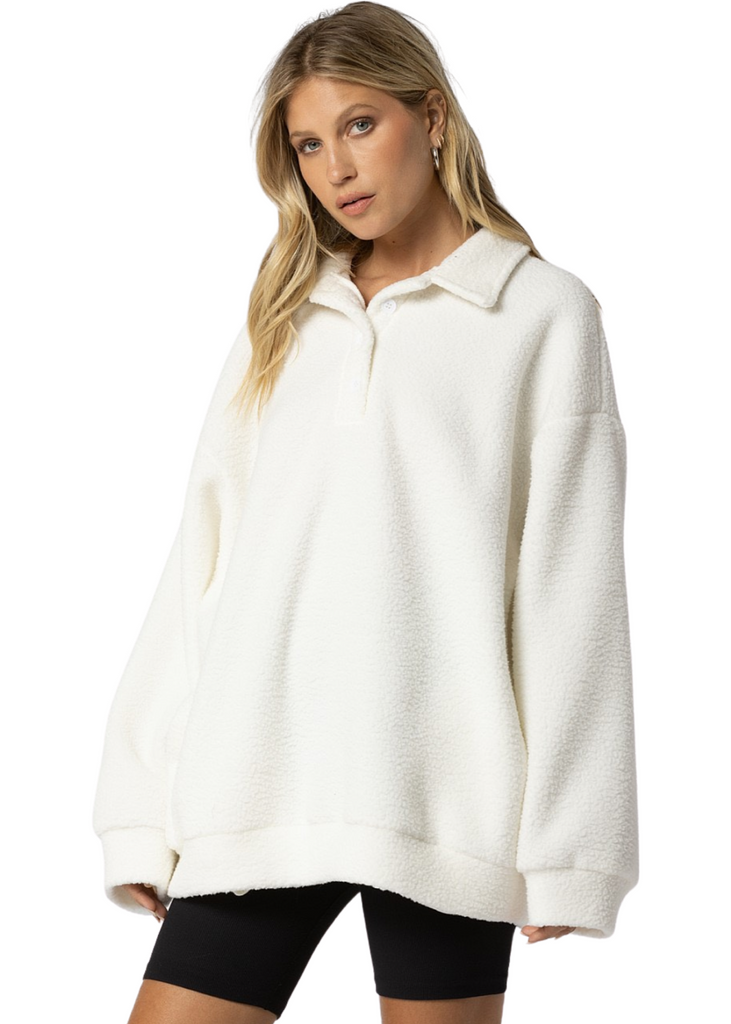 Juniper Polo Sweater | VIDA MOULIN